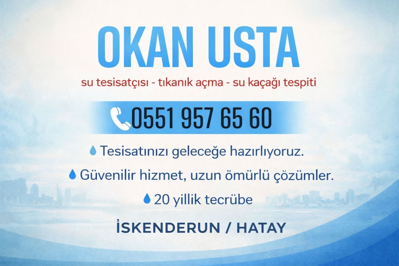 iskenderun su tesisatçısı